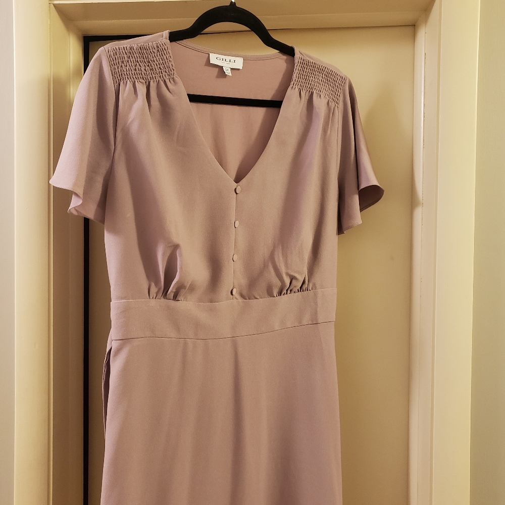 NWOT Cute short sleeve mauve dress